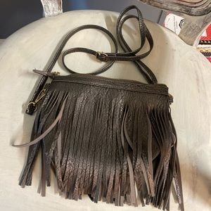 Fringe crossbody adjustable & clutch bag.